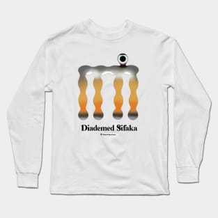 Bold monkey print "Diademed sifaka" Long Sleeve T-Shirt